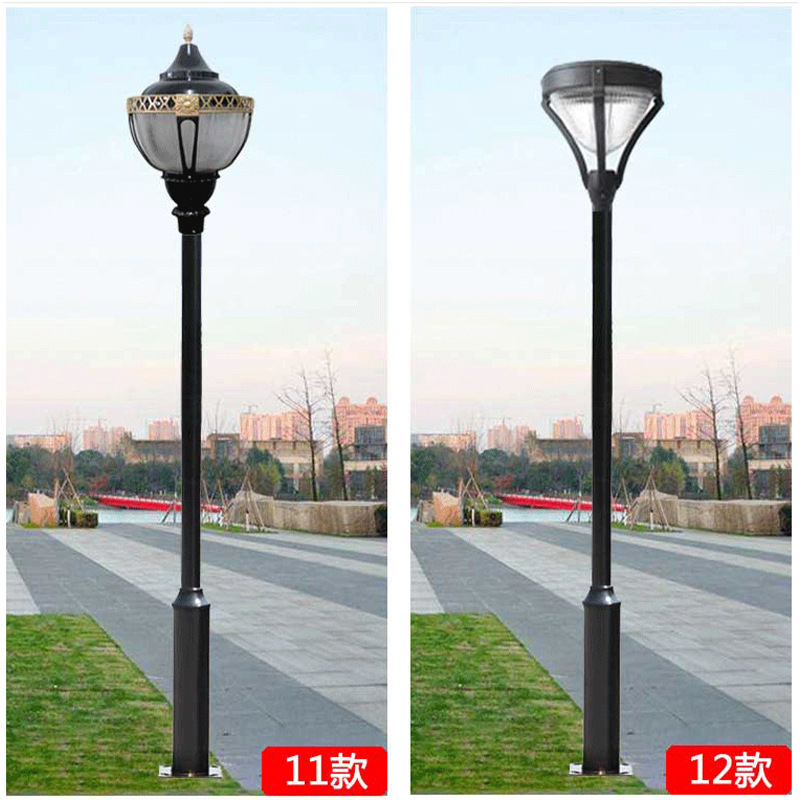 Factory direct sales of outdoor waterproof high-pole landscape lights, park and villa outdoor ultra-bright led solar garden lights details Picture