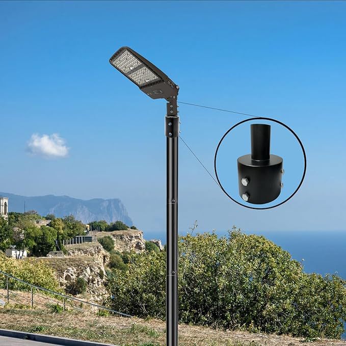 Aileyidi lighting accessories: Street lamp pole adapter, garden lamp connector socket, 89 pole to 60 socket Application Scenario