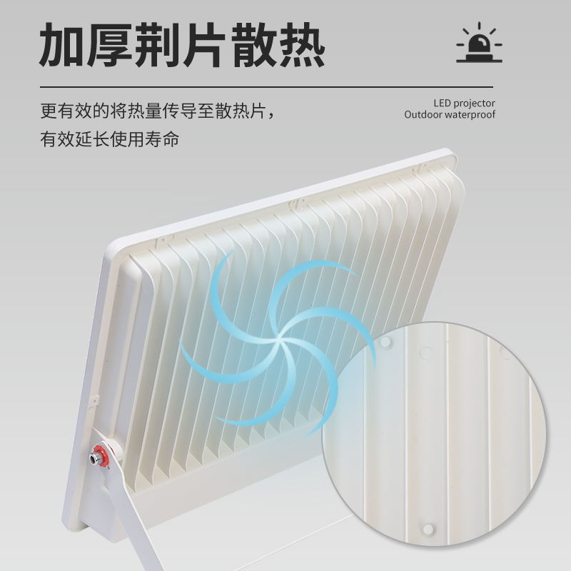 Factory wholesale of 110V led floodlights, Taiwan-specific wide voltage outdoor waterproof project LED floodlights details Picture