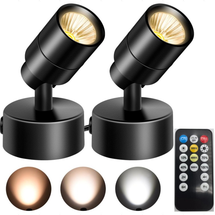 Remote control, 5w tree lamp, indoor wall lamp, US standard plug, 1.8-meter garden lamp, dimming, three-color foot-operated switch full figure