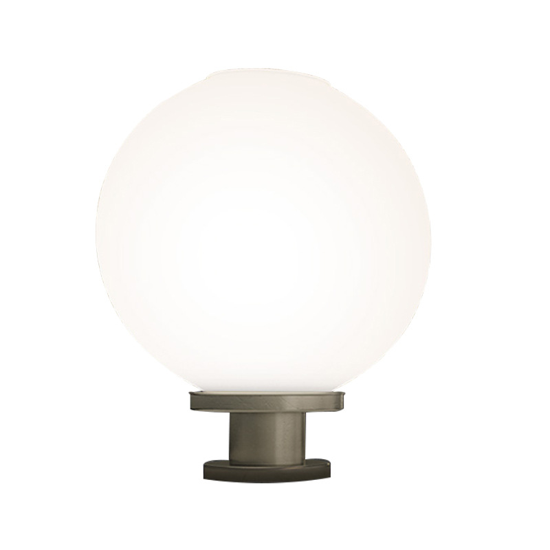 Outdoor waterproof solar spherical column head lamp, courtyard solar lamp, garden villa, community gate circular landscape Item Picture