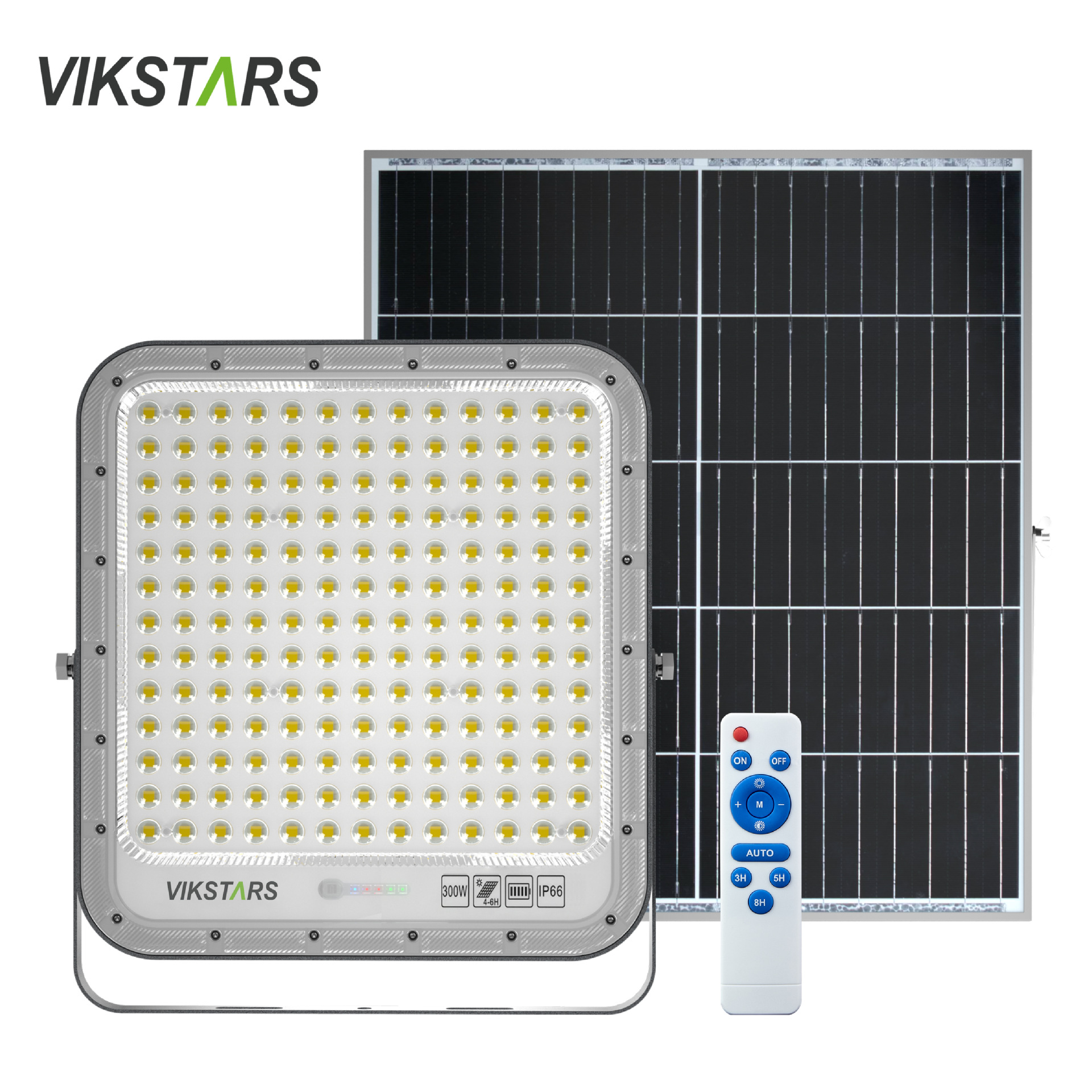 Replaceable battery glass type solar floodlight, high-brightness waterproof garden light, outdoor garden landscape light Item Picture