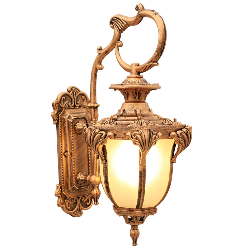 European-style garden, retro American gate, outdoor waterproof wall lamp, courtyard balcony, living room, corridor, villa, Chinese-style wall lamp Item Picture