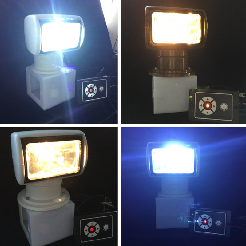 LED Marine yacht remote control searchlight, halogen xenon searchlight, speedboat searchlight, RV vehicle-mounted searchlight Application Scenario