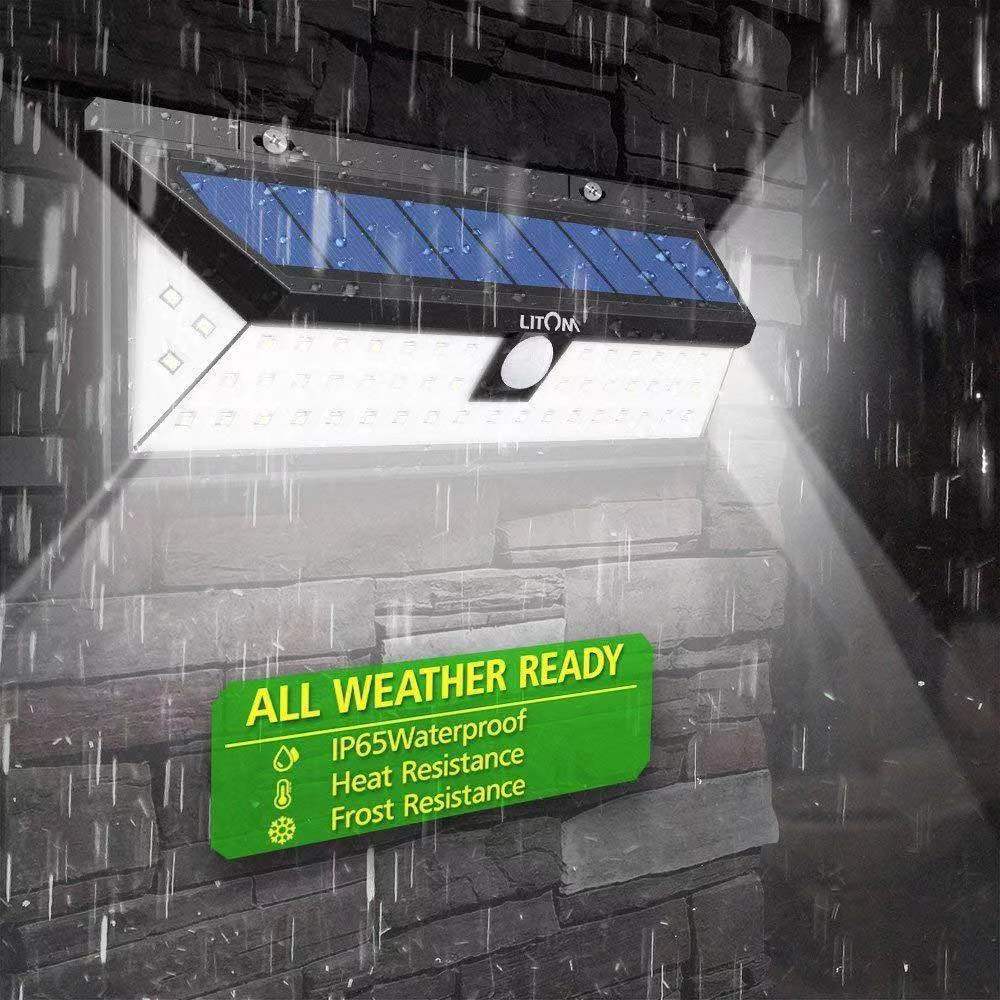 180LED solar wall lamp, 90LED remote control wall lamp, 118 outdoor high-intensity lighting sensor lamp full figure