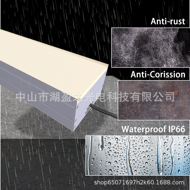 led floor tile lights, buried lights, hotel embedded line buried lights, linear buried lights, landscape lighting, long strip ground Application Scenario
