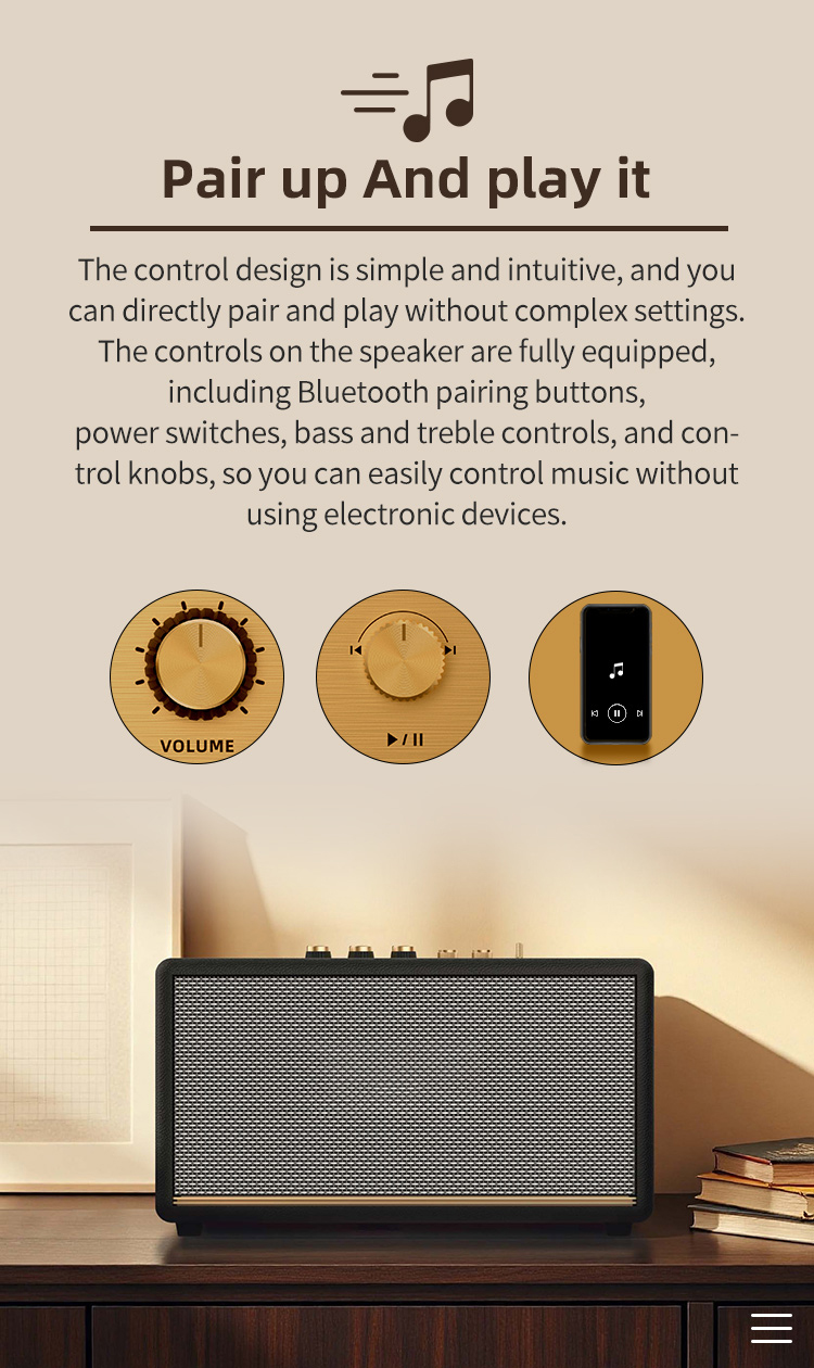 蓝牙音箱 Portable for Bluetooth 5.2 Stereo Speaker Parties Home详情5