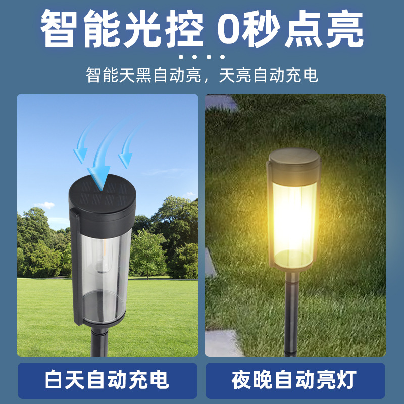 Wholesale solar square tungsten filament lamps, outdoor rainproof ground insert tungsten filament lawn lamps, outdoor landscape tungsten filament ground insert lamps Application Scenario