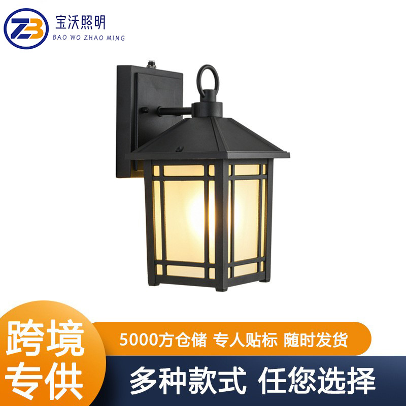 Cross-border exclusive LED outdoor wall lights, corridor, balcony, exterior wall lights, outdoor waterproof, community, villa, gate and courtyard lights full figure