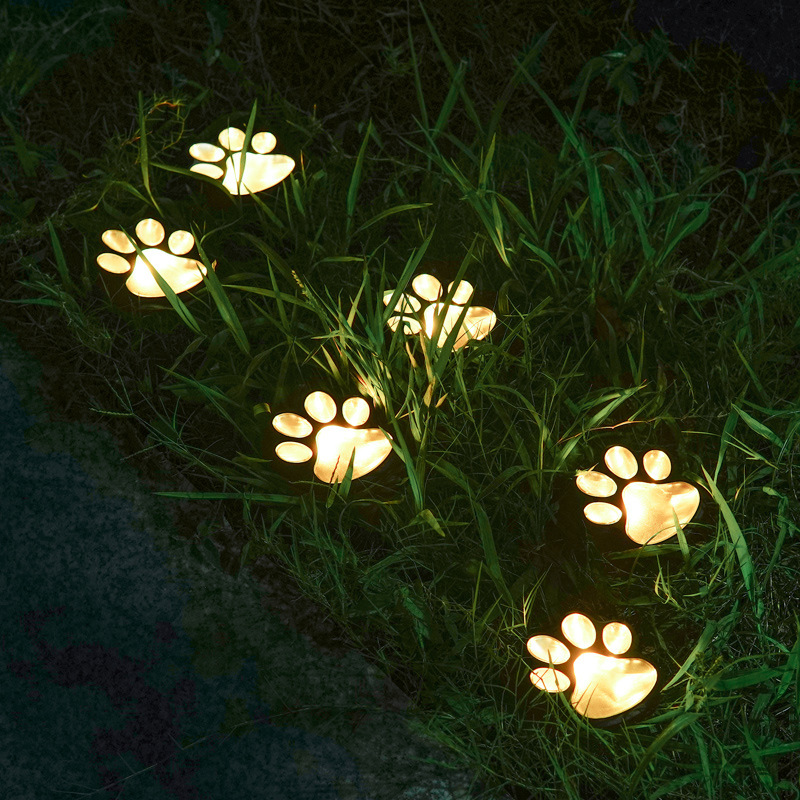 Solar cat paw light, solar light, outdoor garden light, automatic lighting at dark, garden buried light, waterproof atmosphere light Application Scenario