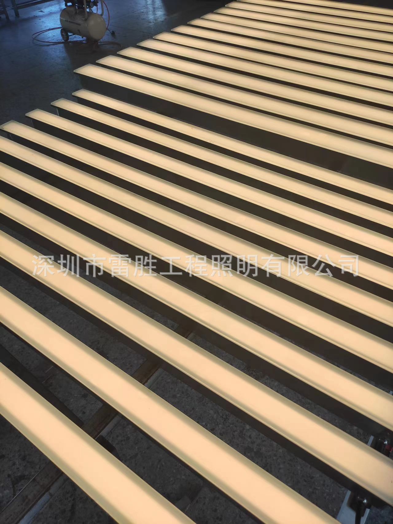 LED long strip-shaped floor tile lights, buried lights, embedded strip lights details Picture