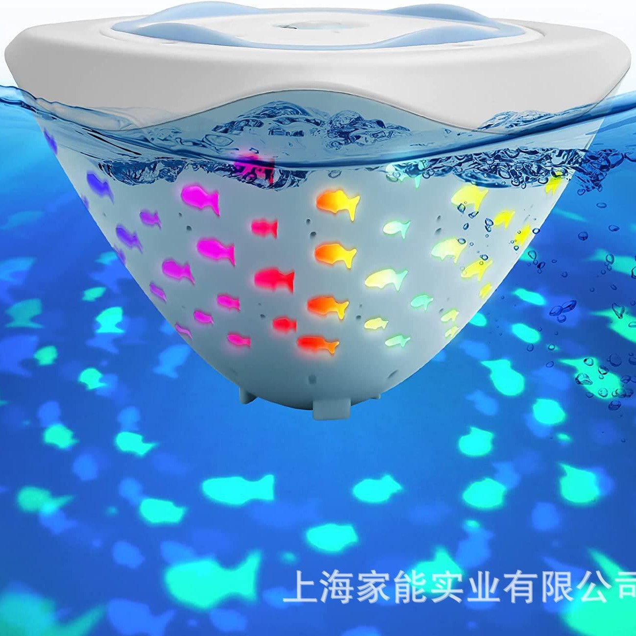 Cross-border best-selling LED waterproof bathtub swimming pool lights, floating pool lights, outdoor swimming pool party water projection decorative lights full figure