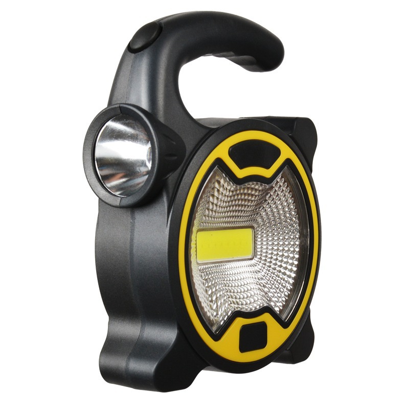 COB portable searchlight 3AA dry battery Camping lamp Mini Portable Camping Tent Lamp flashlight Specification drawing