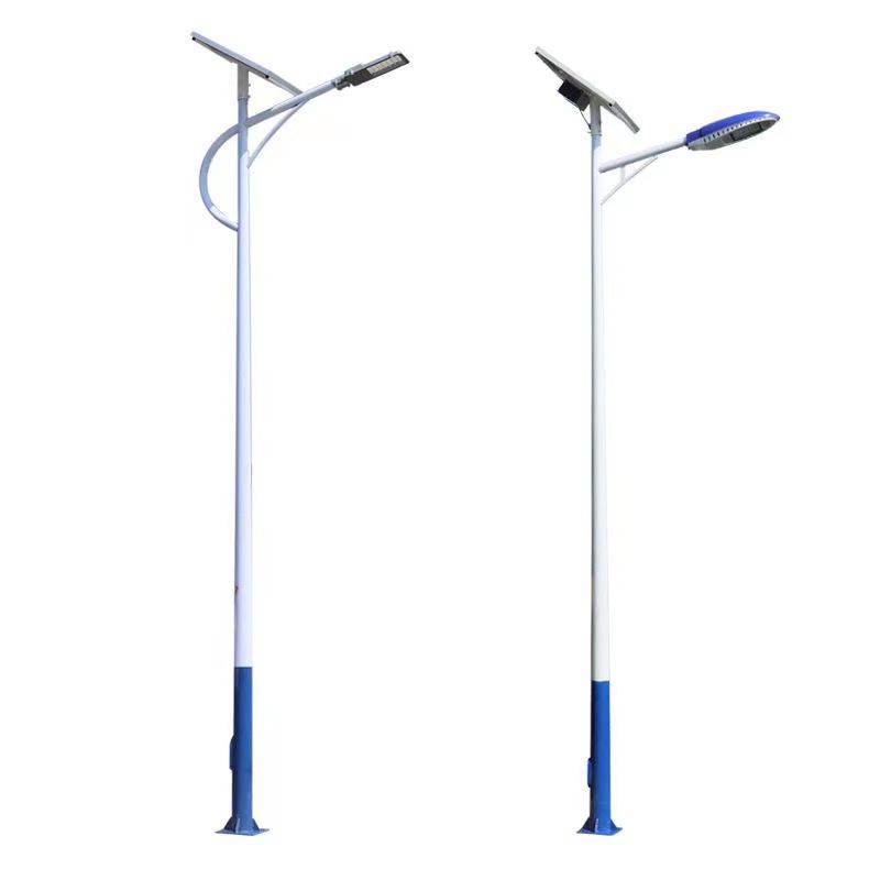 6-meter, 7m, 8m, 10m, 12m, 15m hot-dip galvanized street lamp poles for municipal power supply projects, solar street lamp pole manufacturers Item Picture