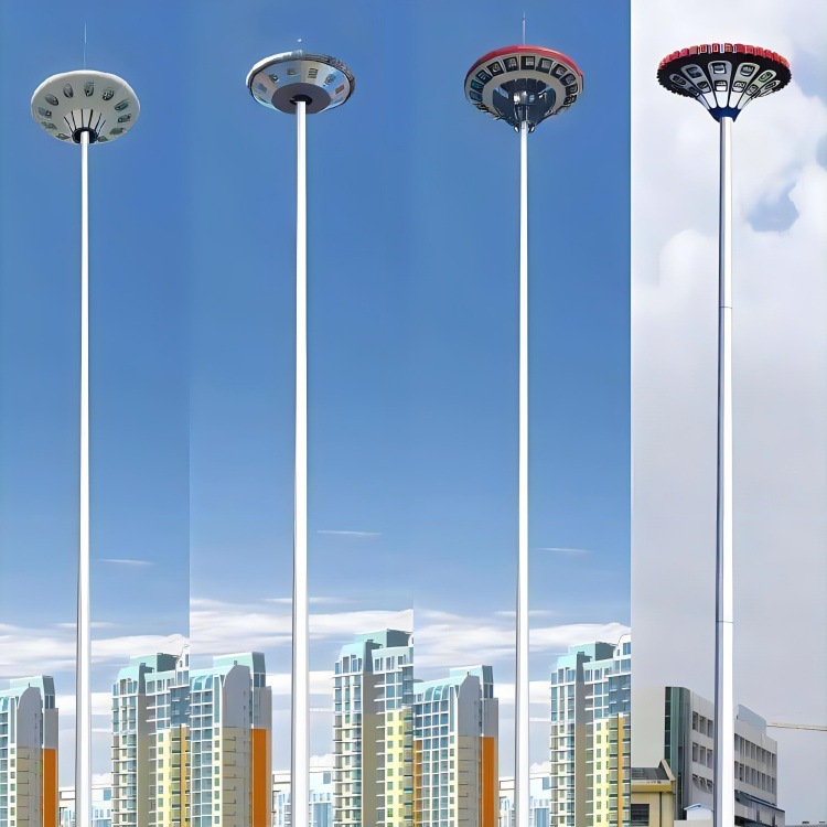 High mast light manufacturer direct sales of LED high-power lifting fixed high mast lights for sports fields details Picture
