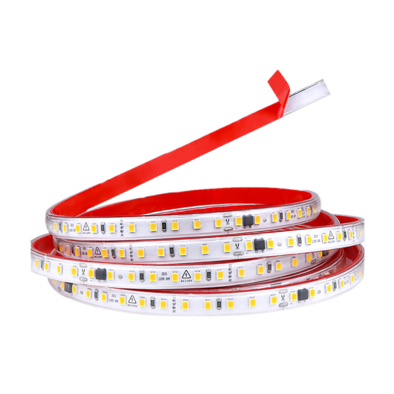Wholesale factory of 220v linear led light strip, embedded wire, self-adhesive sheet, display cabinet decoration, ultra-thin soft light strip Item Picture