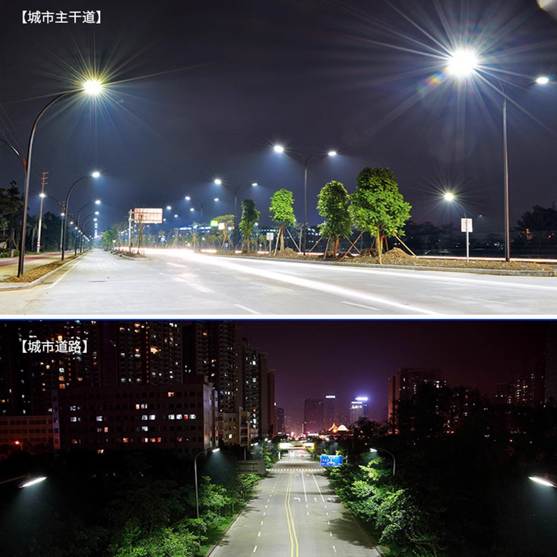 New LED outdoor new rural solar dual-arm street lamp, 6-meter ultra-bright high-pole double-head single-arm municipal power street lamp Application Scenario