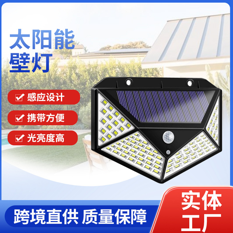 New outdoor solar wall lamps, waterproof tungsten filament lamps, sensor garden lamps, garden villa night lights, and lighting wall lamps full figure