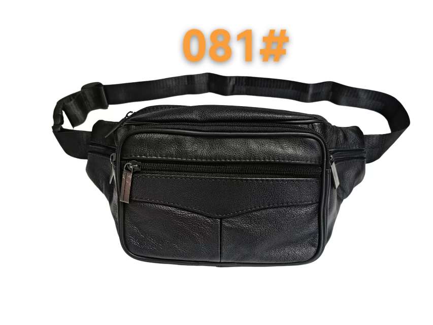2025 Manufacturer's multi-functional genuine leather waist bags, men's casual outdoor sports travel bags, hiking bags, waist, crossbody, chest and crossbody bags, wholesale and retail for foreign trade Item Picture