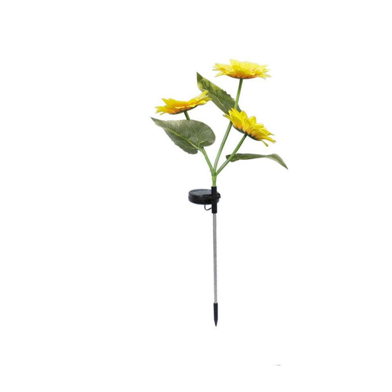 led solar simulation atmosphere Sunflower park landscape lights, garden outdoor courtyard lawn ground decorative lights Item Picture
