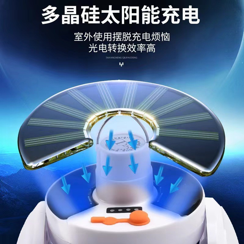 Solar football lights, night market stall lights, portable household power failure emergency energy-saving lights, outdoor camping lighting lights details Picture