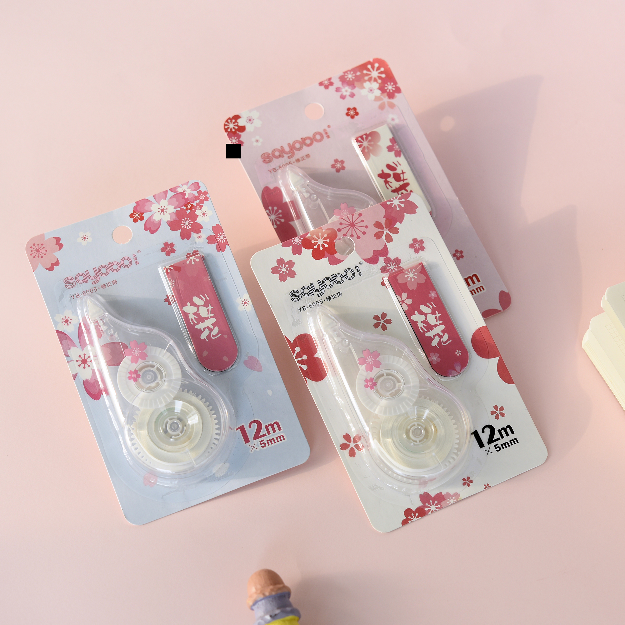 YB-8005 high-quality regular model correction tape, up to 12 meters, comes with a bookmark, ultra-thin film PET transparent film, easy to use, continuous use for students, factory direct sales details Picture