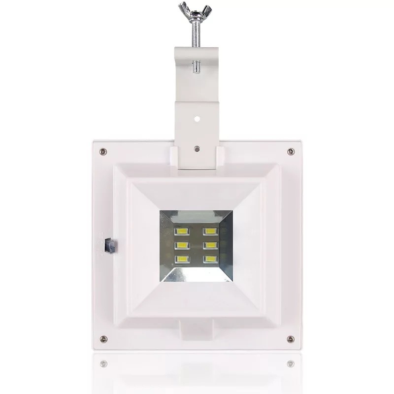 Solar fence lights, fence lights, corridor lights, wall lights, 6-LED square sink lights, outdoor Item Picture