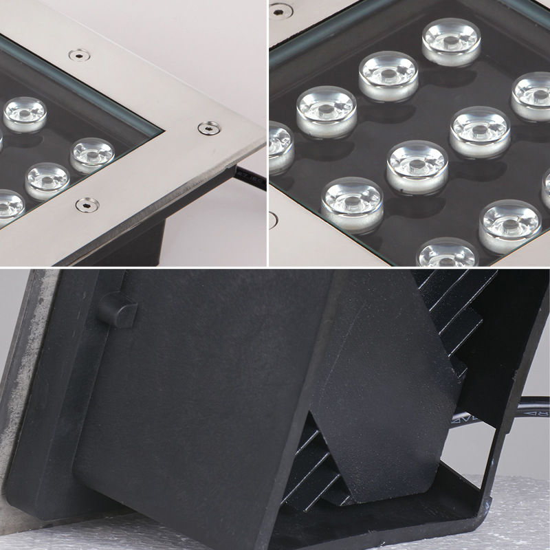 LED square ground lights, outdoor lawn and square ground lights, 3W, 4W, 5W, 9W, 12W, 24W, 36W waterproof spotlights Application Scenario