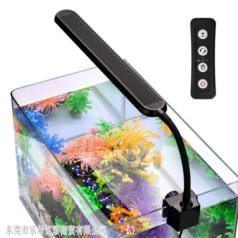 Cross-border aquarium clamp lamp, multi-functional lighting lamp, LED lamp, adjustable brightness, adjustable light, fish tank landscape, full spectrum full figure