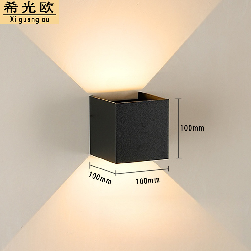 Outdoor LED wall lamps, modern and simple villa courtyard upper and lower exterior wall lamps, plastic outdoor lighting fixtures Application Scenario