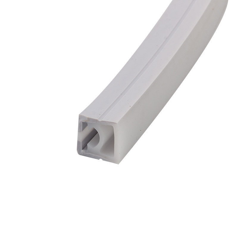 Silicone rubber light strip sleeve, embedded light strip, light slot, concealed or exposed installation, flexible linear light strip, bendable silicone rubber card slot Item Picture