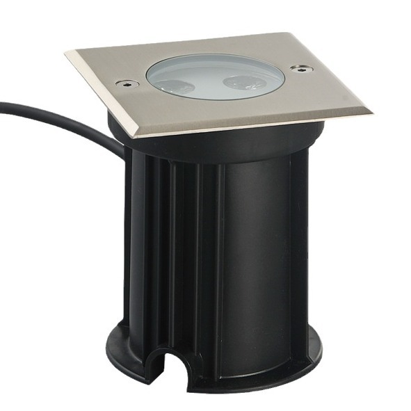 Original manufacturer's underwater ground light, swimming pool stainless steel 1W small ground light, ultra-bright waterproof square landscape light Item Picture