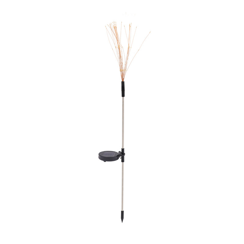 Solar-powered smoke lanterns, outdoor atmosphere LED starry sky copper wire lamps, outdoor lawn and courtyard decorative colored lights Item Picture