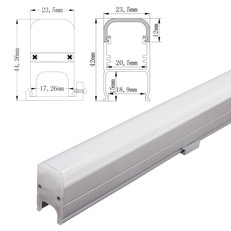 led outdoor contour lights, seven-color marquee lights, building, bridge, hotel exterior wall lighting project, waterproof guardrail pipes details Picture