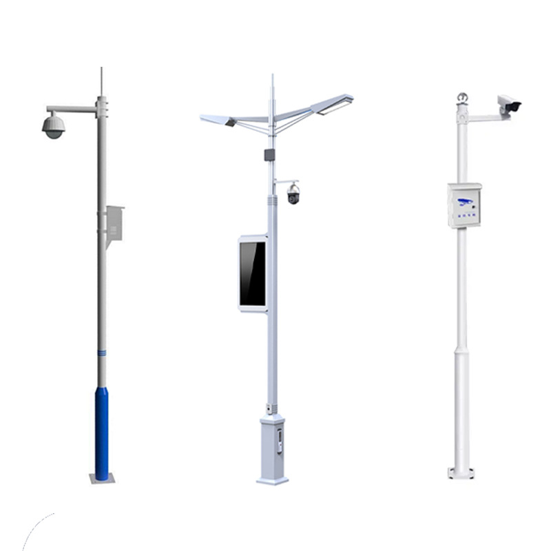Wholesale surveillance pole 3-meter 4/5/6 outdoor pole bracket 3.5-column outdoor 2-column street lamp integrated pole Specification drawing