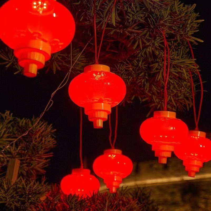 Wholesale of red lanterns for the Spring Festival, festival lights, led light strings, New Year tassels, decorative lights, and festive lanterns for the Lantern Festival Application Scenario