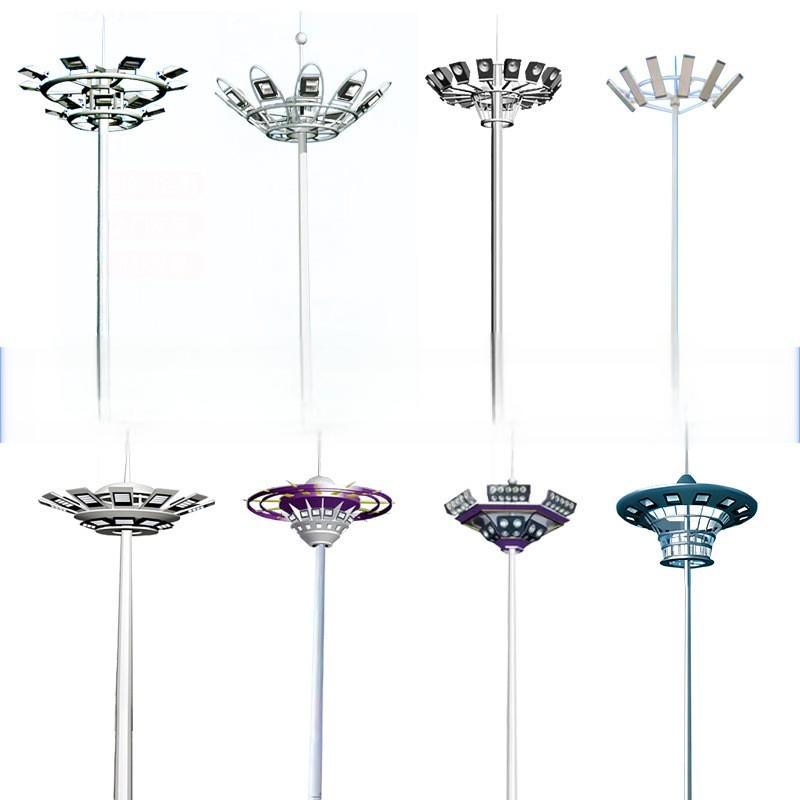Park square lighting, stadium lighting, lifting system manufacturer, LED high mast light, 25-meter and 30-meter square factory, Meihua Lighting Application Scenario