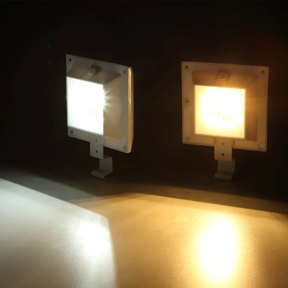 Solar fence lights, fence lights, corridor lights, wall lights, 6-LED square sink lights, outdoor Specification drawing