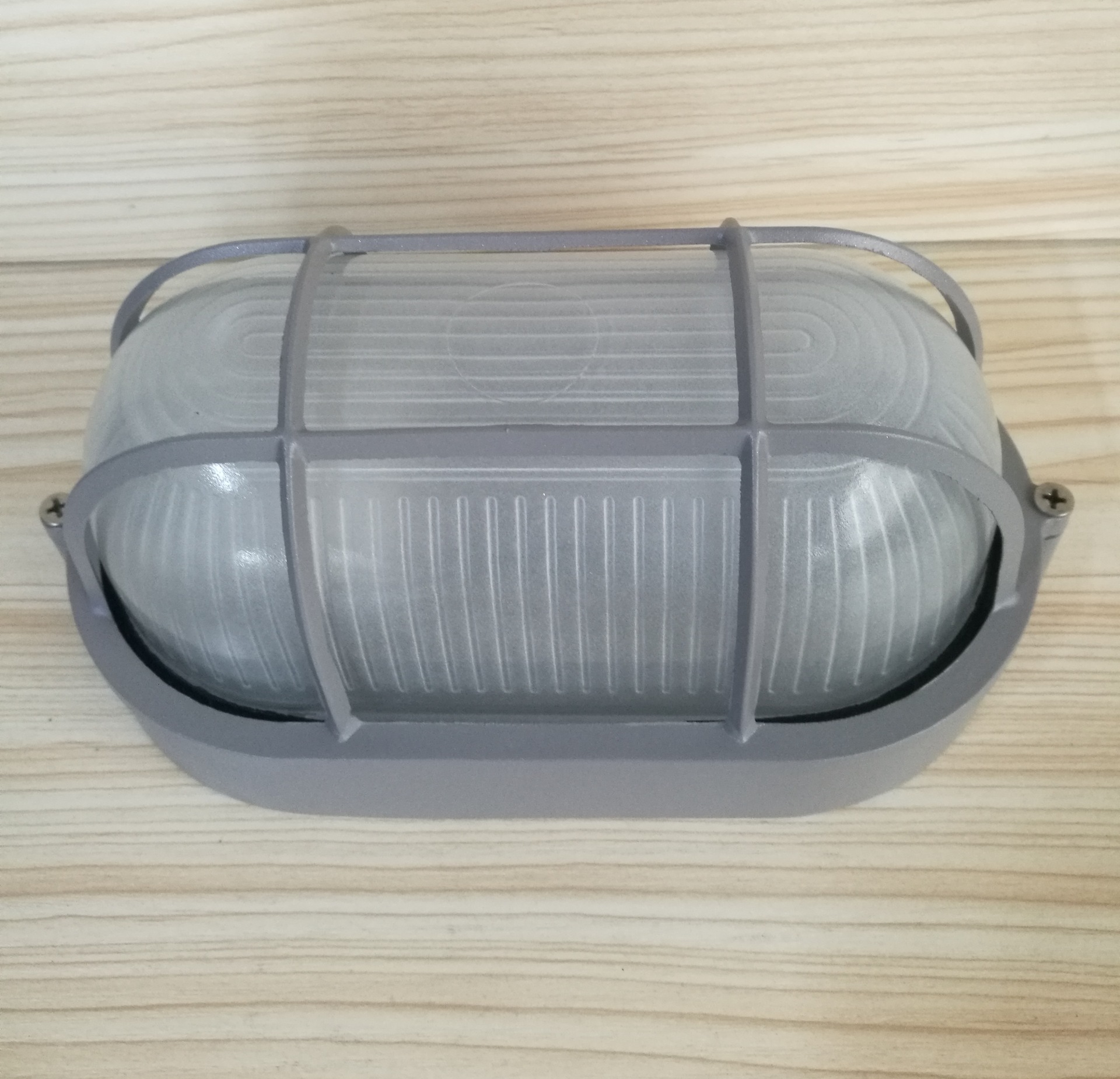 Original manufacturer outdoor moisture-proof wall lamp, LED grid oval glass cover, waterproof wall lamp JH001 aluminum shell Specification drawing