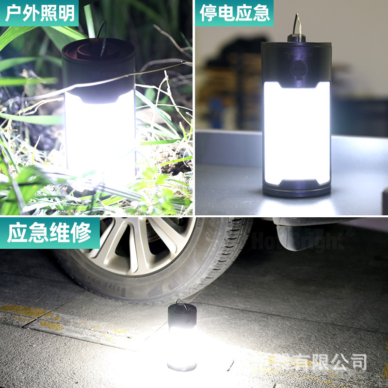 2025 Cross-border new solar camping lamp, landscape lamp, emergency lighting lamp, garden lamp, high-brightness multi-functional horse lamp details Picture
