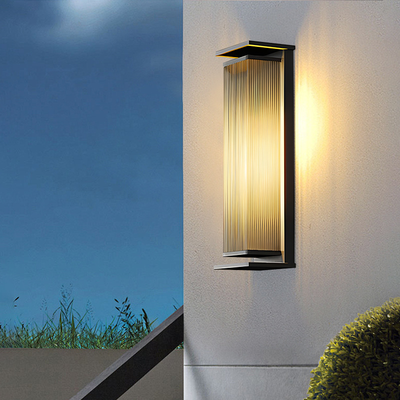 Outdoor wall lamps, waterproof, modern and simple balcony exterior wall lamps, outdoor garden, villa, hotel gate, landscape courtyard lamps Application Scenario