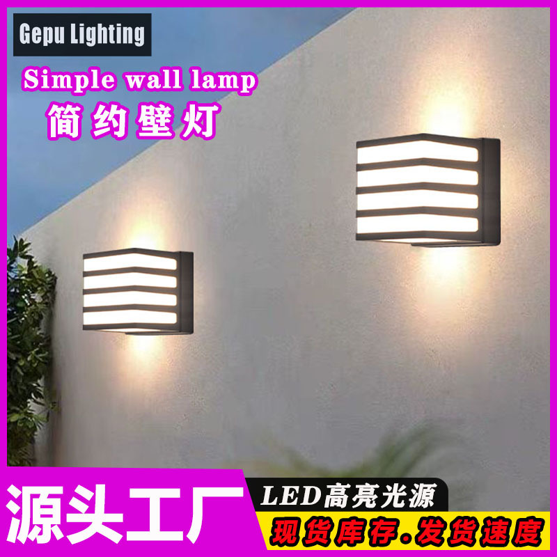 led outdoor waterproof wall lamps for bedrooms, corridors, passageways, balconies, courtyards, exterior walls, indoor and outdoor dual-purpose lamps, Amazon details Picture
