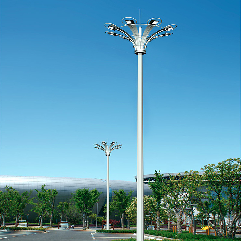 Outdoor high-pole lamps, football field and basketball court lamps, adjustable square lighting lamps, 6-meter, 12-meter and 15-meter led road lamps Application Scenario