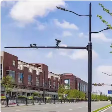 Source factory street lamps, traffic signs, monitoring integrated common pole, smart lamp post, charging pile, multi-functional integrated pole full figure
