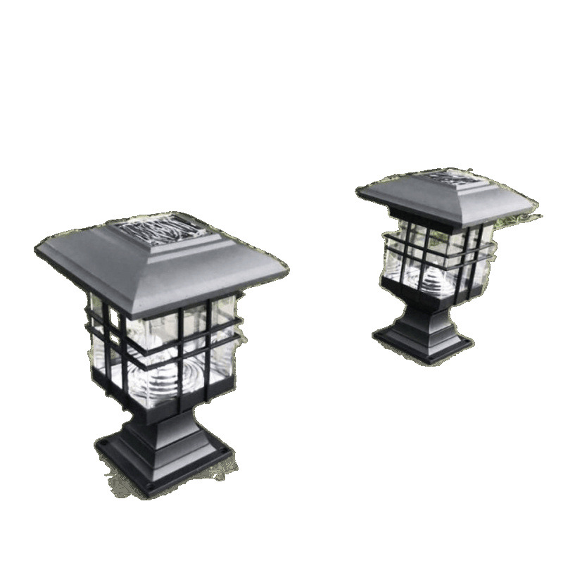 Wholesale of solar-powered wall lamps, column head lamps, outdoor garden lamps, household villa square European-style column lamps, and garden wall lamps Item Picture