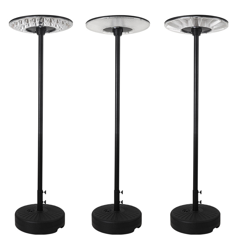 Solar-powered outdoor garden lamps, street lamps, high-pole lamps, portable mobile villa terraces, flying saucer sensor lights up Item Picture