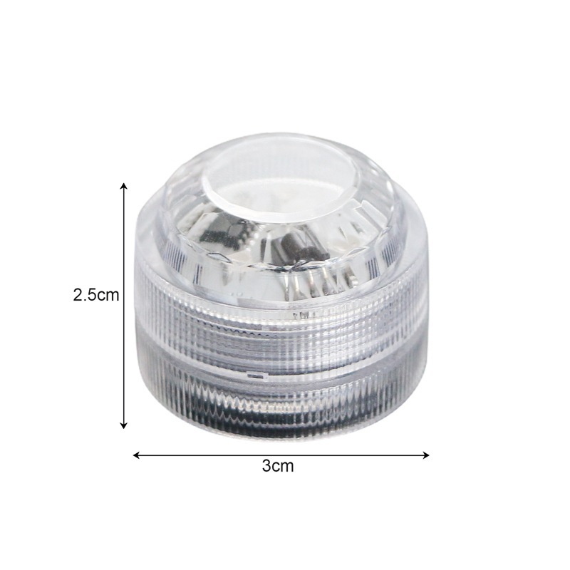 Underwater light, LED small knob light, seven-color synchronous waterproof remote control color light, candle light, aquarium diving light factory Item Picture