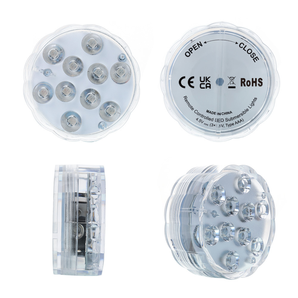 Amazon's new e-commerce LED remote diving light, RGB seven-color fish tank and swimming pool light, waterproof light, high-brightness underwater light Item Picture