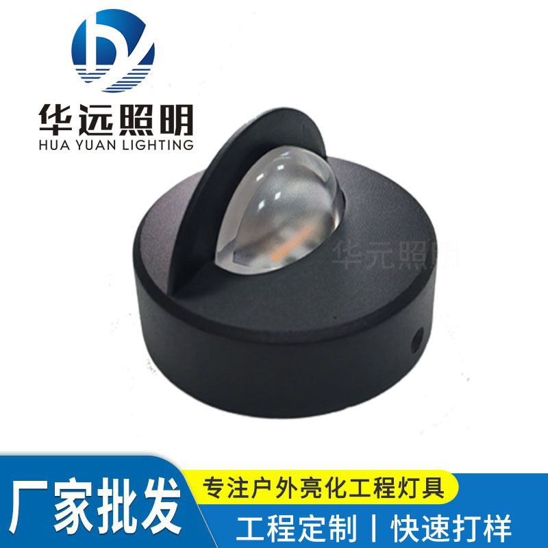 LED small spotlights, outdoor waterproof spotlights, circular floodlights, riverbank guardrail illumination lights, oval shape full figure