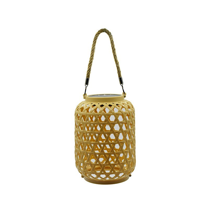 Solar-powered Chinese-style lanterns, rattan weaving hanging tree lamps, decorative courtyard lamps, garden and homestay chandeliers, garden and balcony lanterns Item Picture